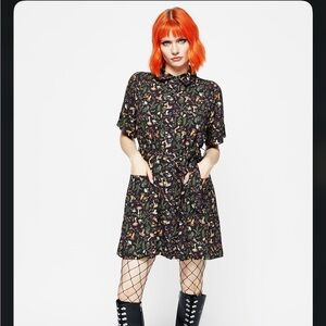 Vasilisa Short Sleeve Mini Shirt Dress EUC